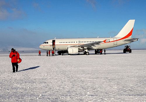 Airbus A320 na Antarktidě